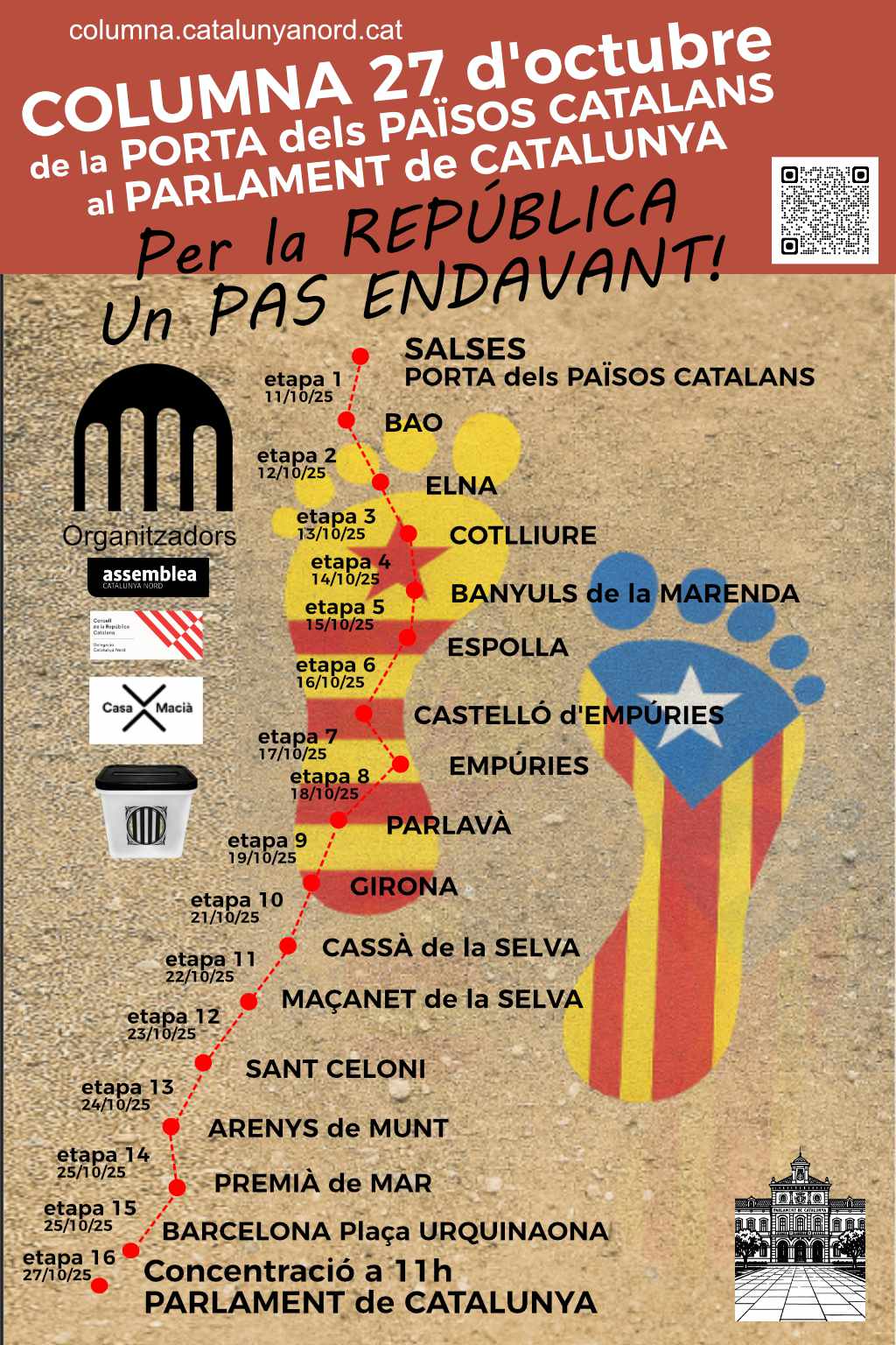 De la Porta dels Països Catalans al Parlament de Catalunya